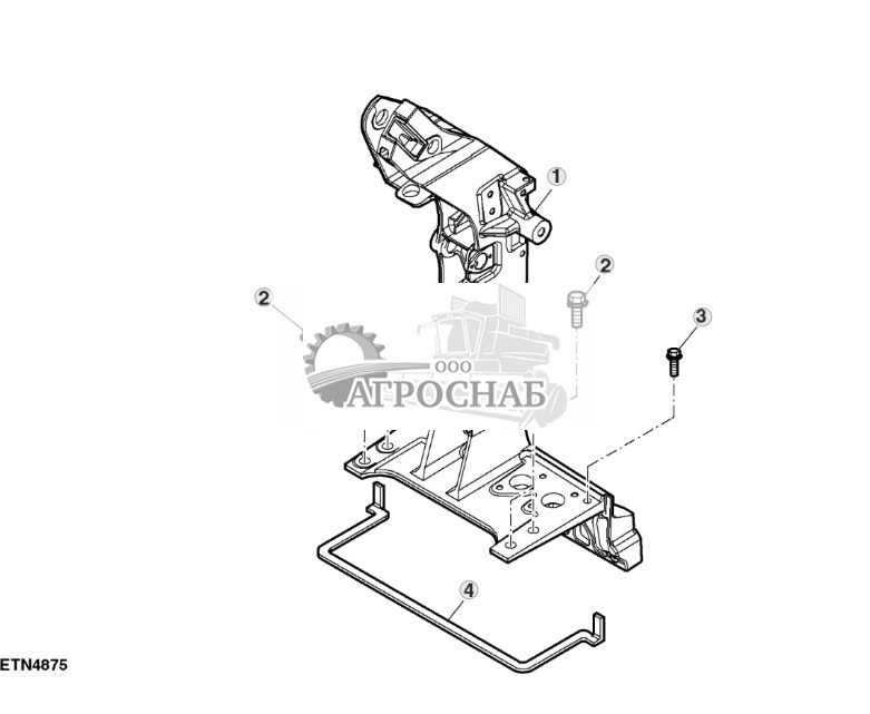 Опора органов управления, передняя, рулевая колонка - ST846520 572.jpg